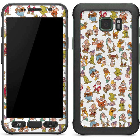 Disney Snow White Dwarfs Pattern Galaxy S7 Active Skin