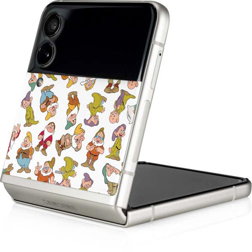 Disney Snow White Dwarfs Pattern Galaxy Z Flip4 5G Skin