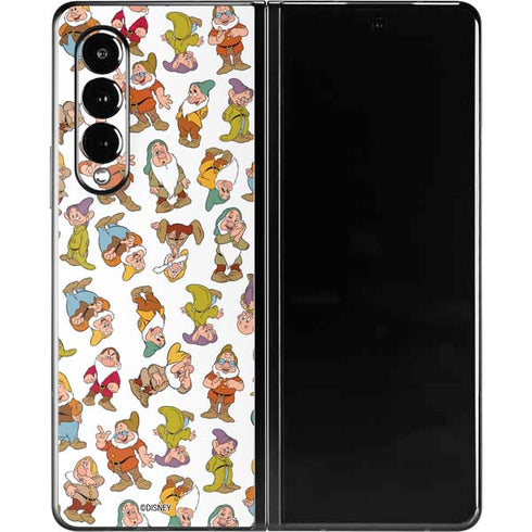 Disney Snow White Dwarfs Pattern Galaxy Z Fold3 5G Skin
