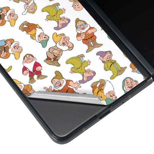 Disney Snow White Dwarfs Pattern Galaxy Z Fold3 5G Skin