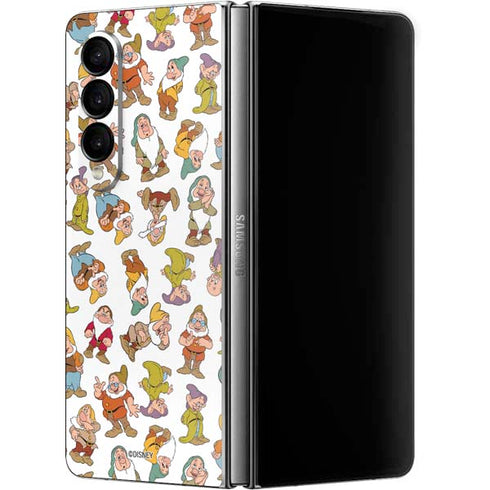 Disney Snow White Dwarfs Pattern Galaxy Z Fold4 5G Skin