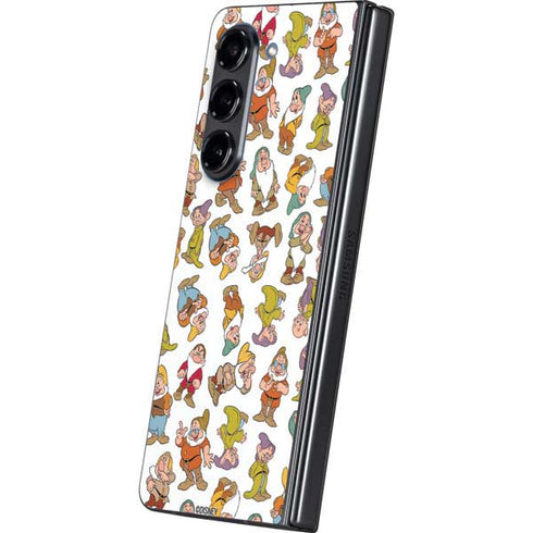 Disney Snow White Dwarfs Pattern Galaxy Z Fold5 5G Skin