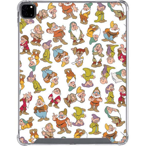 Disney Snow White Dwarfs Pattern iPad Pro 12.9in (2020) Clear Case
