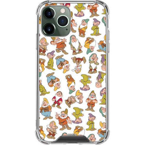 Disney Snow White Dwarfs Pattern iPhone 12 Pro Clear Case