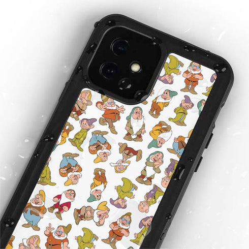 Disney Snow White Dwarfs Pattern iPhone 12 Waterproof Case