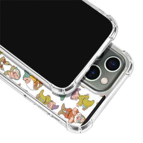 Disney Snow White Dwarfs Pattern iPhone 13 Pro Clear Case