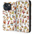 Disney Snow White Dwarfs Pattern iPhone 14 Folio Case