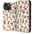 Disney Snow White Dwarfs Pattern iPhone 14 Plus Folio Case