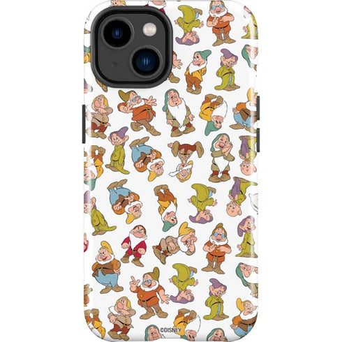 Disney Snow White Dwarfs Pattern iPhone 14 Plus Impact Case