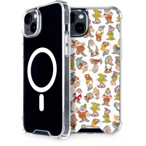 Disney Snow White Dwarfs Pattern iPhone 14 Plus MagSafe Case