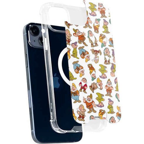 Disney Snow White Dwarfs Pattern iPhone 14 Plus MagSafe Case
