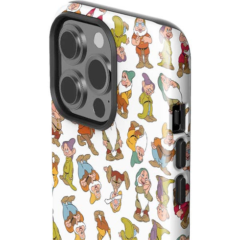 Disney Snow White Dwarfs Pattern iPhone 14 Pro Impact Case
