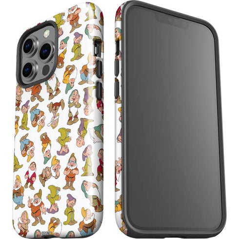 Disney Snow White Dwarfs Pattern iPhone 14 Pro Impact Case