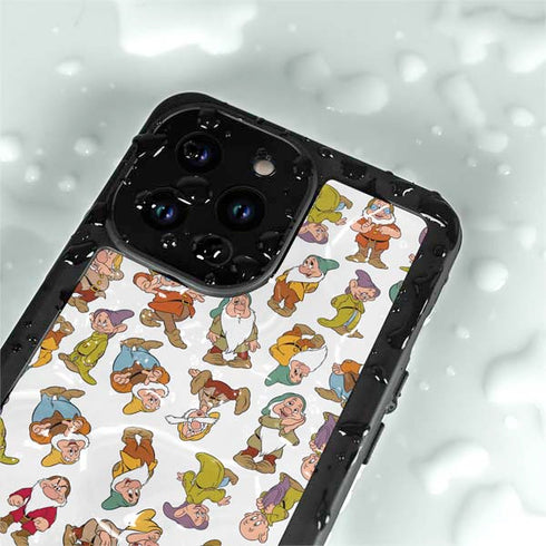 Disney Snow White Dwarfs Pattern iPhone 14 Pro Max Waterproof Case