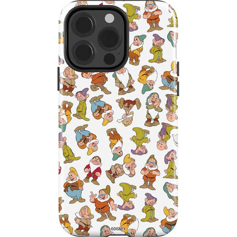 Disney Snow White Dwarfs Pattern iPhone 15 Pro Impact Case