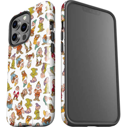 Disney Snow White Dwarfs Pattern iPhone 15 Pro Impact Case