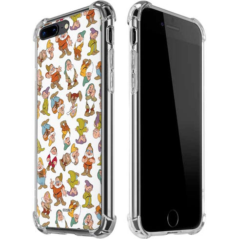 Disney Snow White Dwarfs Pattern iPhone 7/8 Plus Clear Case