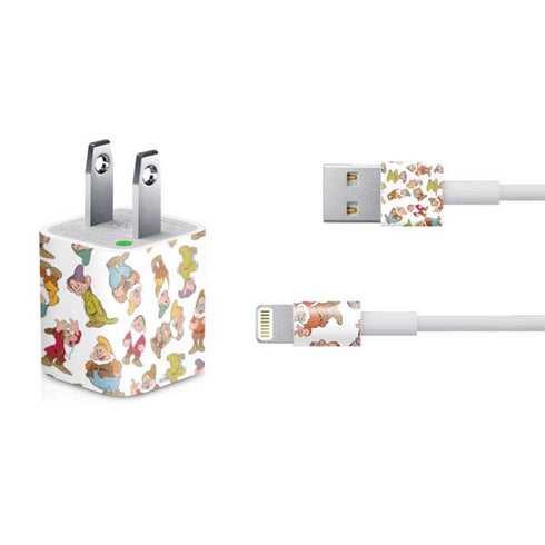 Disney Snow White Dwarfs Pattern iPhone Charger (5W USB) Skin