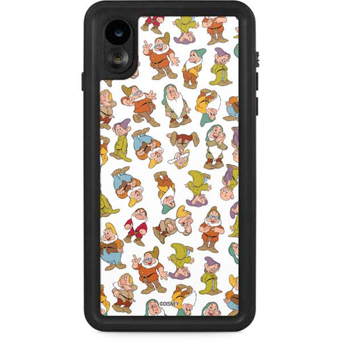 Disney Snow White Dwarfs Pattern iPhone XR Waterproof Case