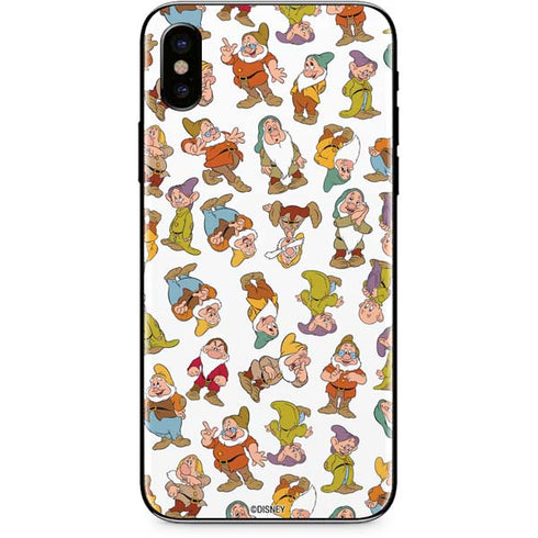 Disney Snow White Dwarfs Pattern iPhone XS Skin