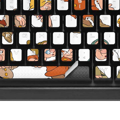 Disney Snow White Dwarfs Pattern K95 RGB PLATINUM Mechanical Gaming Keyboard Skin