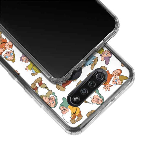 Disney Snow White Dwarfs Pattern LG K51/Q51 Clear Case