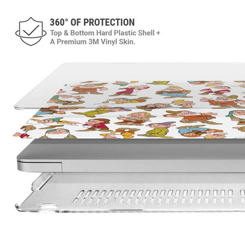 Disney Snow White Dwarfs Pattern MacBook Air 15in (2023-2025) Case plus Skin