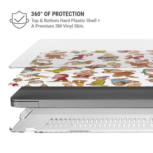 Disney Snow White Dwarfs Pattern MacBook Pro 16in (2021-25) Case plus Skin