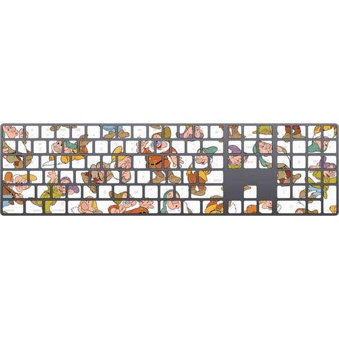 Disney Snow White Dwarfs Pattern Magic Keyboard with Numeric Keypad Skin