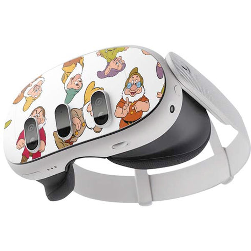 Disney Snow White Dwarfs Pattern Meta Quest 3 Skin