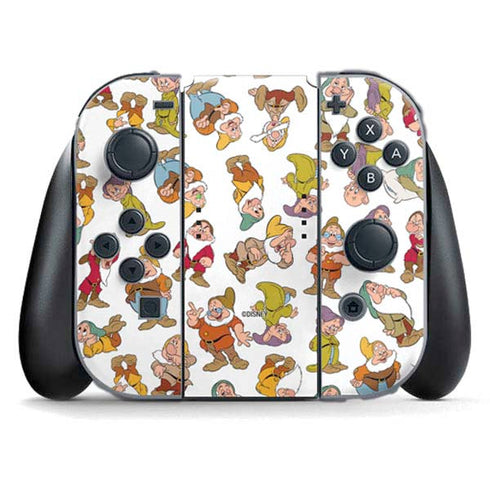 Disney Snow White Dwarfs Pattern Nintendo Switch (2017-2021) Joy-Con Controller Skin