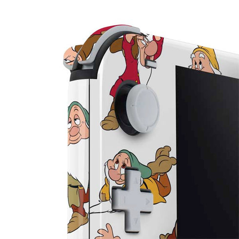 Disney Snow White Dwarfs Pattern Nintendo Switch Lite Skin