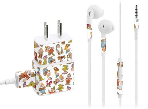 Disney Snow White Dwarfs Pattern Phone Charger Skin