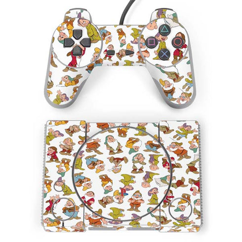 Disney Snow White Dwarfs Pattern PlayStation Classic Bundle Skin