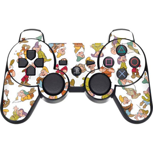 Disney Snow White Dwarfs Pattern PS3 Dual Shock wireless controller Skin