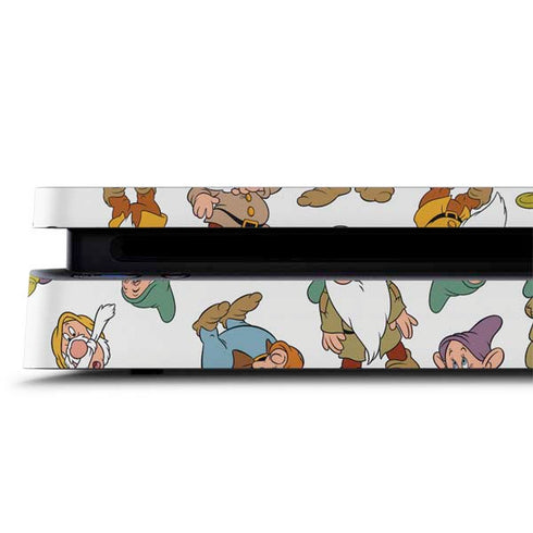 Disney Snow White Dwarfs Pattern PS4 Slim Skin