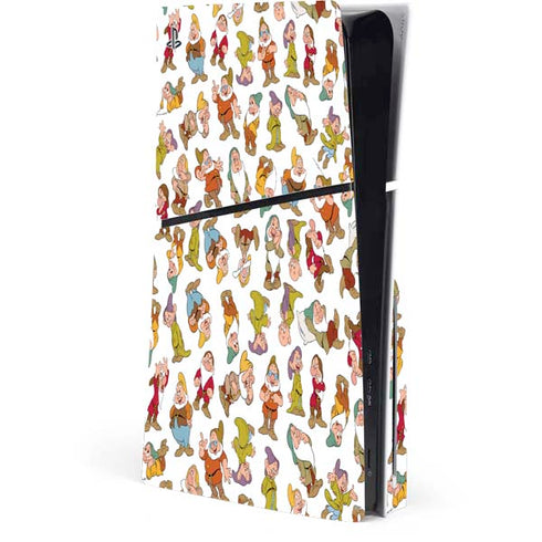 Disney Snow White Dwarfs Pattern PS5 Slim Disk Console Skin