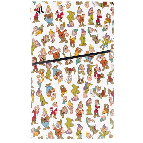 Disney Snow White Dwarfs Pattern PS5 Slim Disk Console Skin