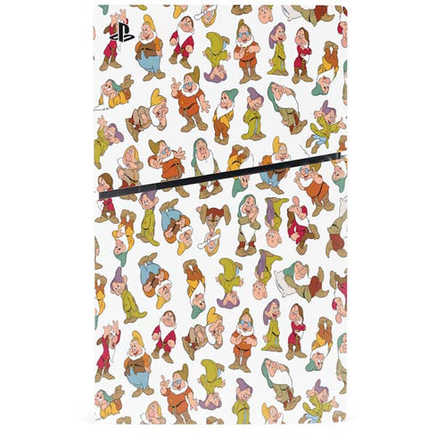 Disney Snow White Dwarfs Pattern PS5 Slim Digital Edition Bundle Skin