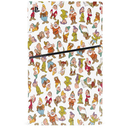 Disney Snow White Dwarfs Pattern PS5 Slim Digital Edition Console Skin
