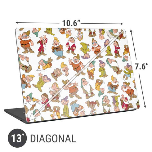 Disney Snow White Dwarfs Pattern Universal Laptop 13in (10.6 x 7.6in) Skin