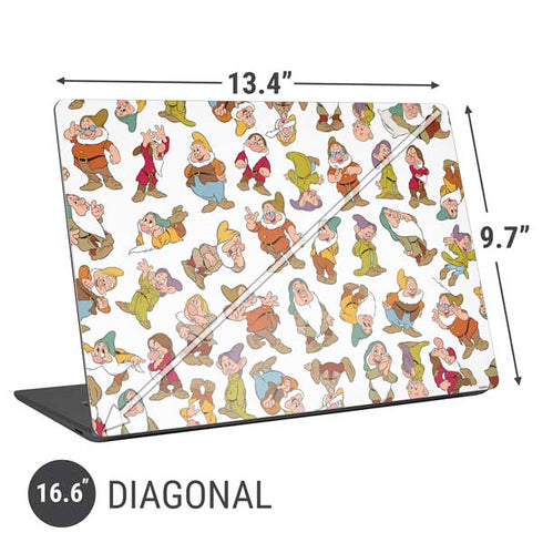 Disney Snow White Dwarfs Pattern Universal Laptop 16.6in (13.4 x 9.7in) Skin