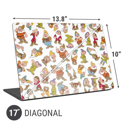 Disney Snow White Dwarfs Pattern Universal Laptop 17in (13.8 x 10in) Skin