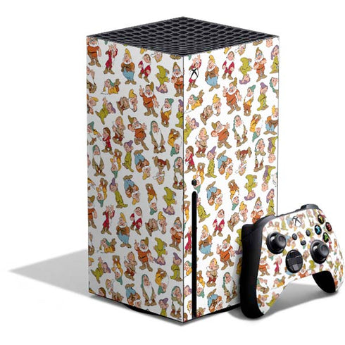 Disney Snow White Dwarfs Pattern Xbox Series X Bundle Skin