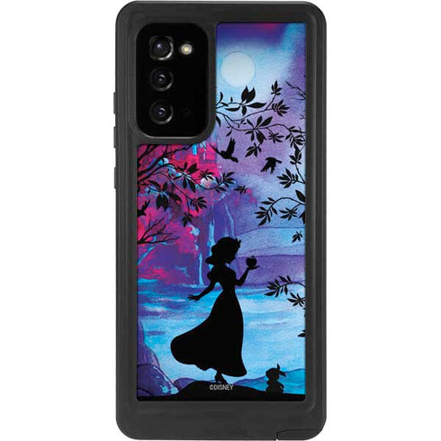 Disney Snow White Enchanted Forest Silhouette Galaxy Note20 5G Waterproof Case