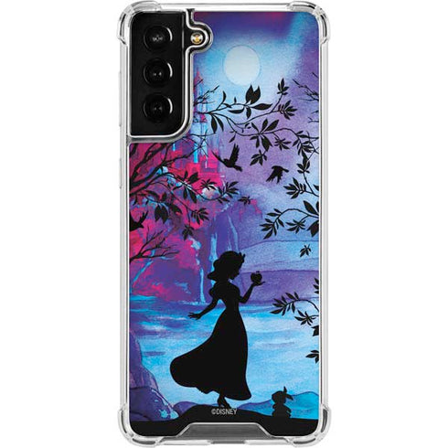 Disney Snow White Enchanted Forest Silhouette Galaxy S21 FE Clear Case
