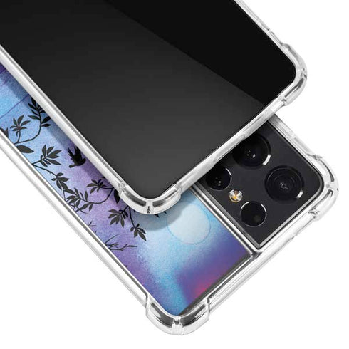 Disney Snow White Enchanted Forest Silhouette Galaxy S21 Ultra 5G Clear Case