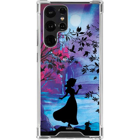 Disney Snow White Enchanted Forest Silhouette Galaxy S22 Ultra Clear Case