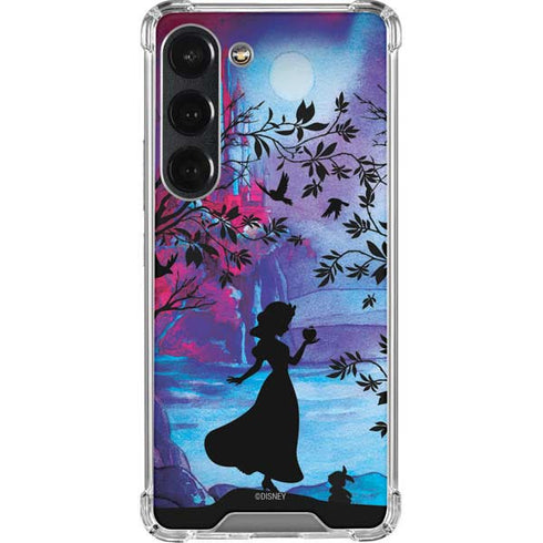 Disney Snow White Enchanted Forest Silhouette Galaxy S23 Clear Case