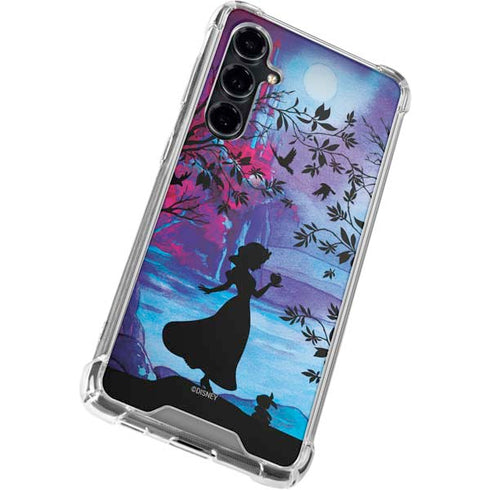 Disney Snow White Enchanted Forest Silhouette Galaxy S23 FE Clear Case